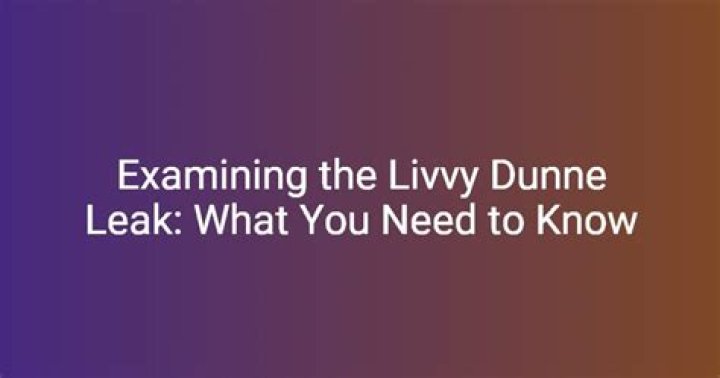 Livvy Dunne Leak: What You Need to Know